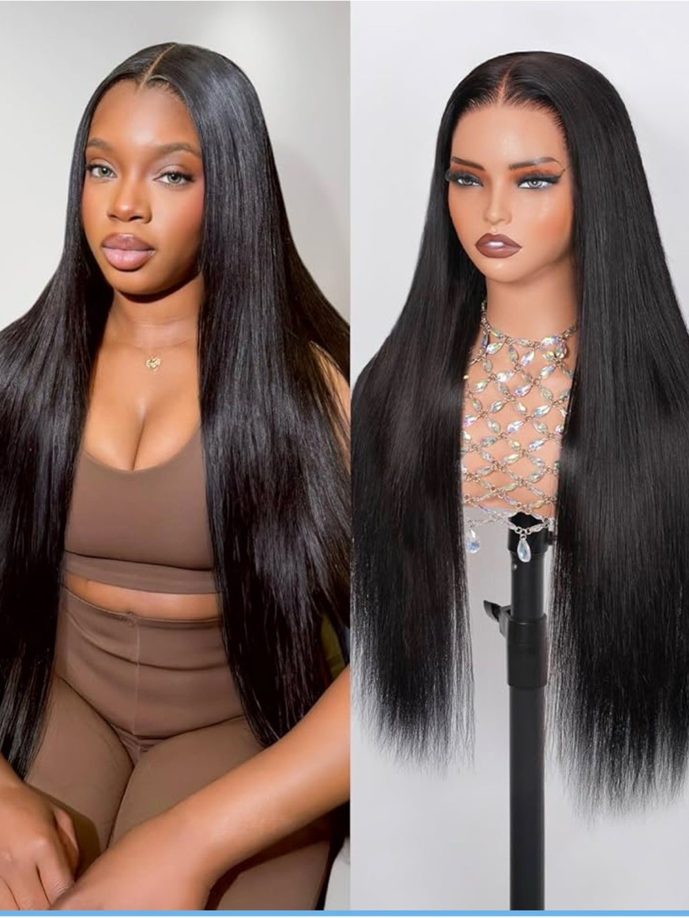 13x6 HD Lace Front Wigs Human Hair 180 Density Pre Plucked  28 Inch